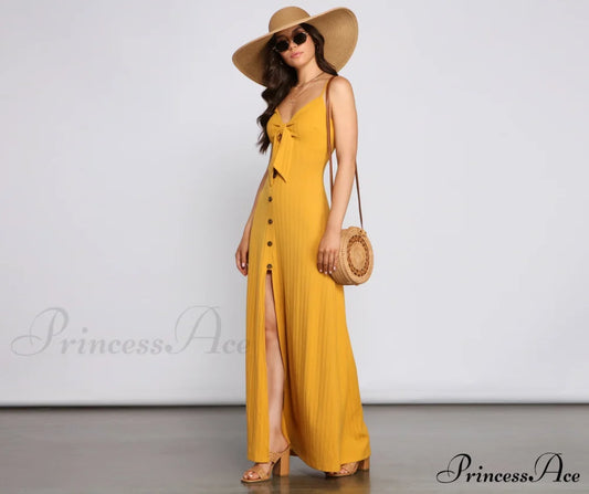 Casual Glam Ribbed Knit Maxi Dress - Lady Occasions