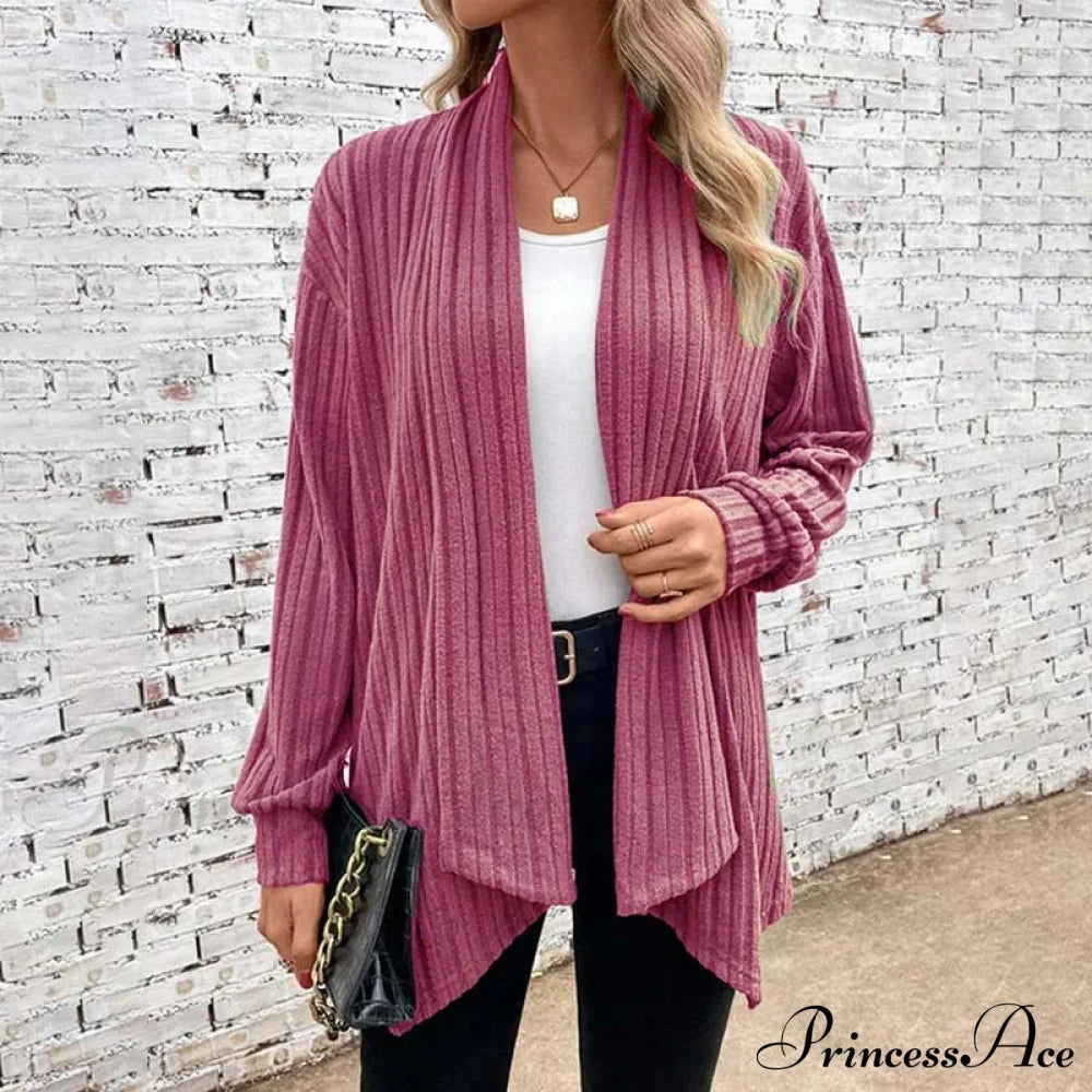 Casual Knitted Cardigan Rose best Best Sellings cardigan cardigans clothes Sale tops Topseller