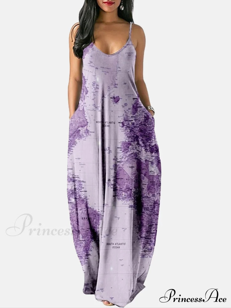 Casual Low Waist Ruched Trim Classic Baggy Cargo Pants - White Purple / S Dresses