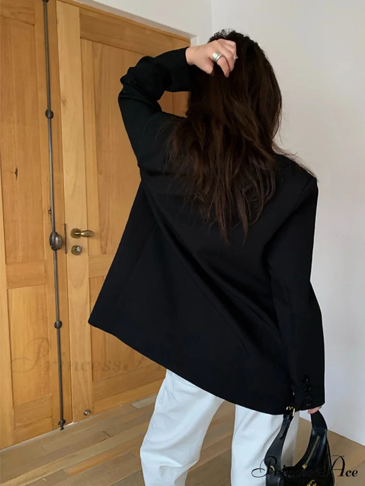 Casual Relaxed Graceful Fit Blazer Blazers