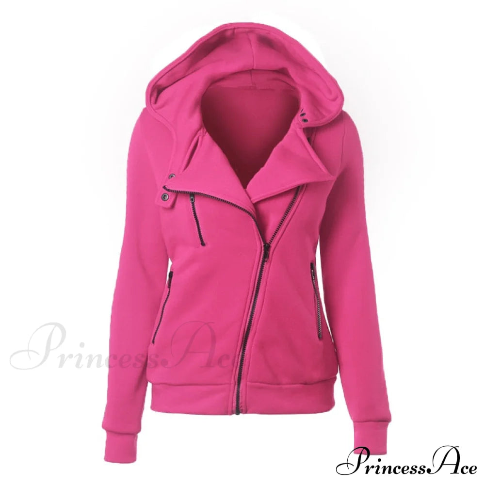 Casual Simple Zipper Basic Jackets