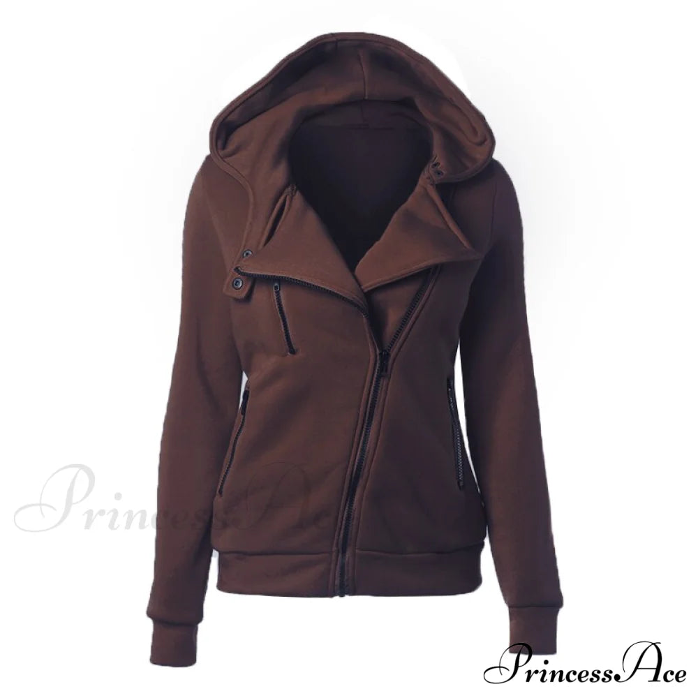 Casual Simple Zipper Basic Jackets