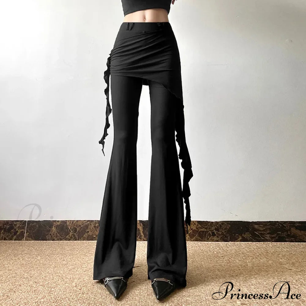 Casual Slim Ruffles Halloween Pants