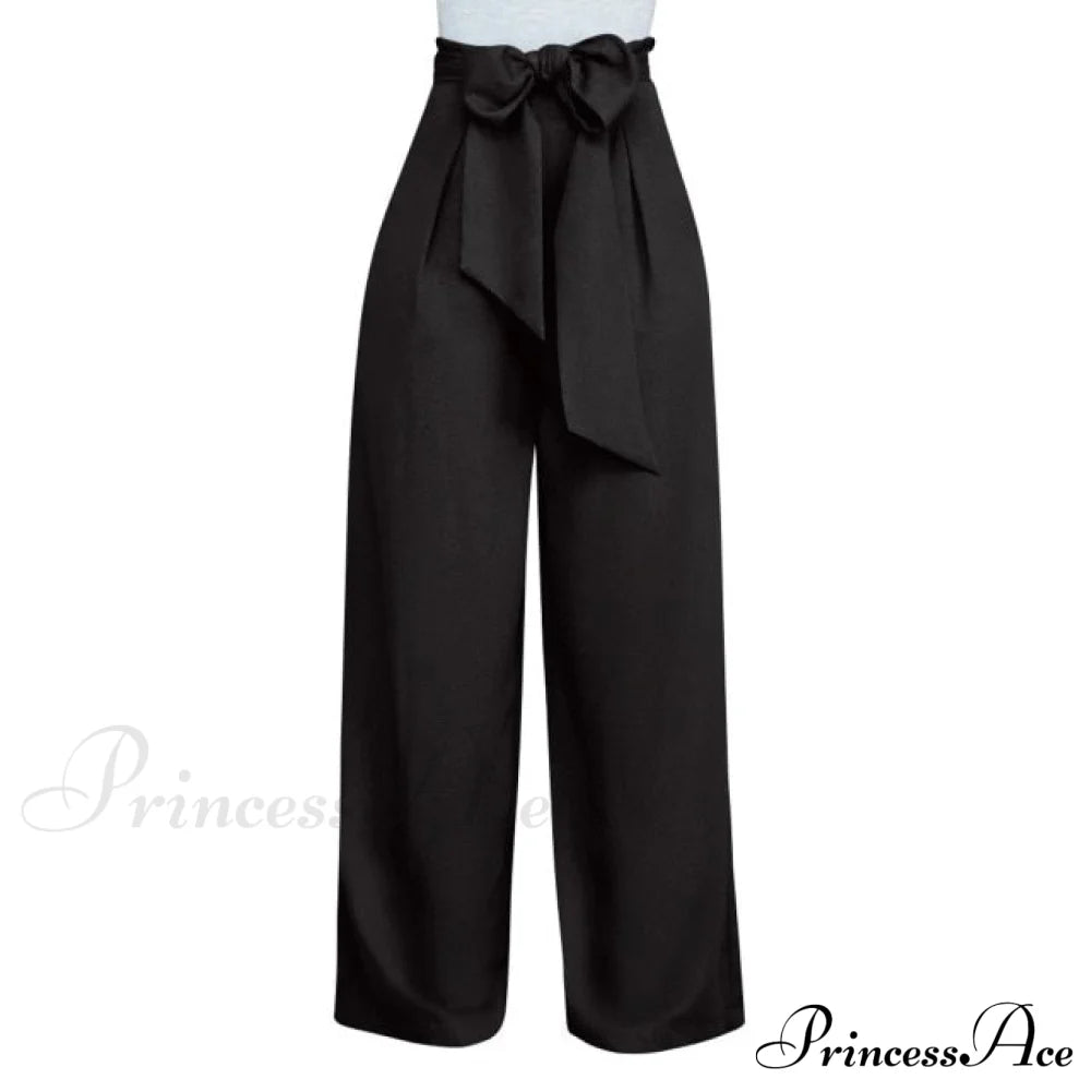 Casual Straight Long Pant Black / S