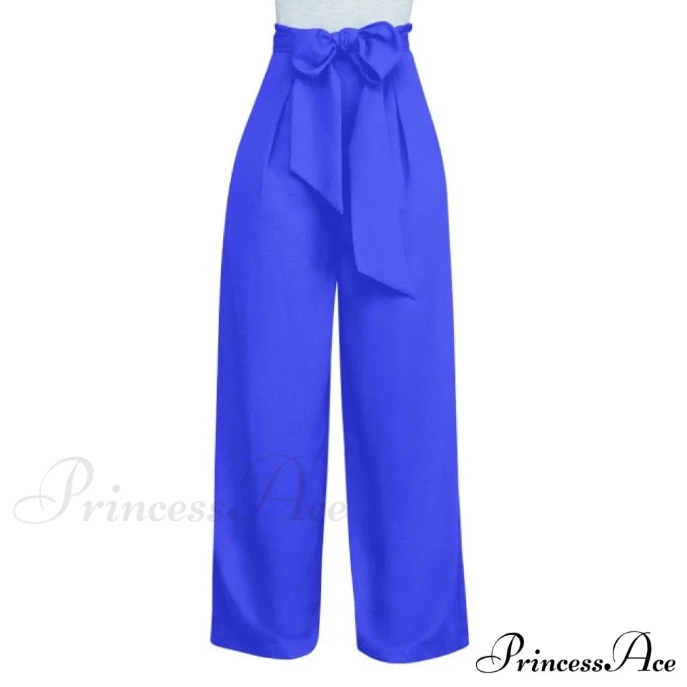 Casual Straight Long Pant Blue / S