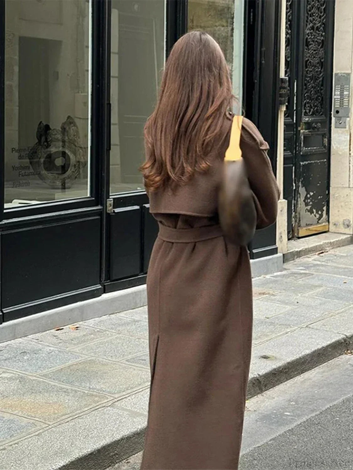 Casual Turn-Down Collar Double-Breasted Overcoat