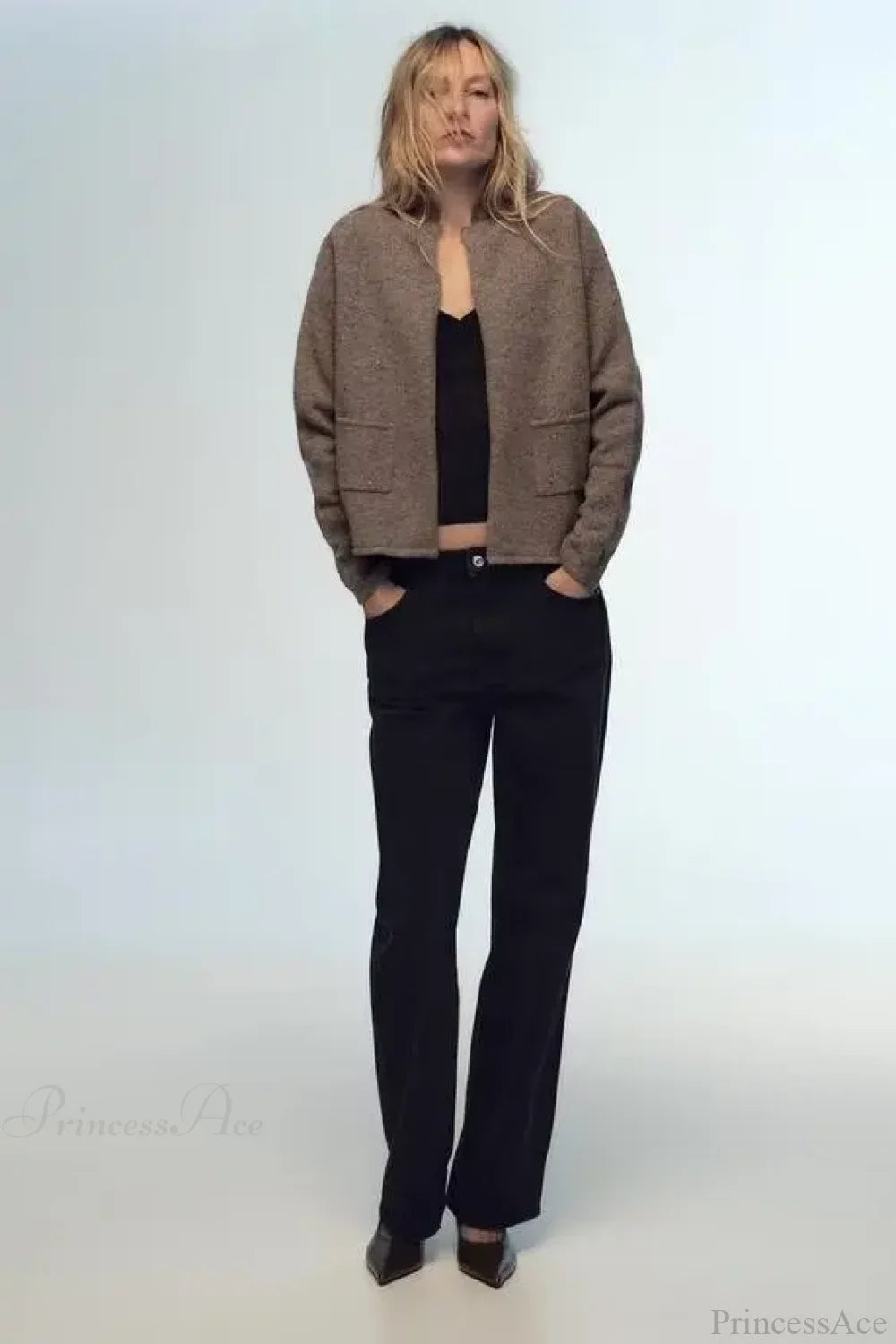 Casual Wool Long Sleeve Cardigan