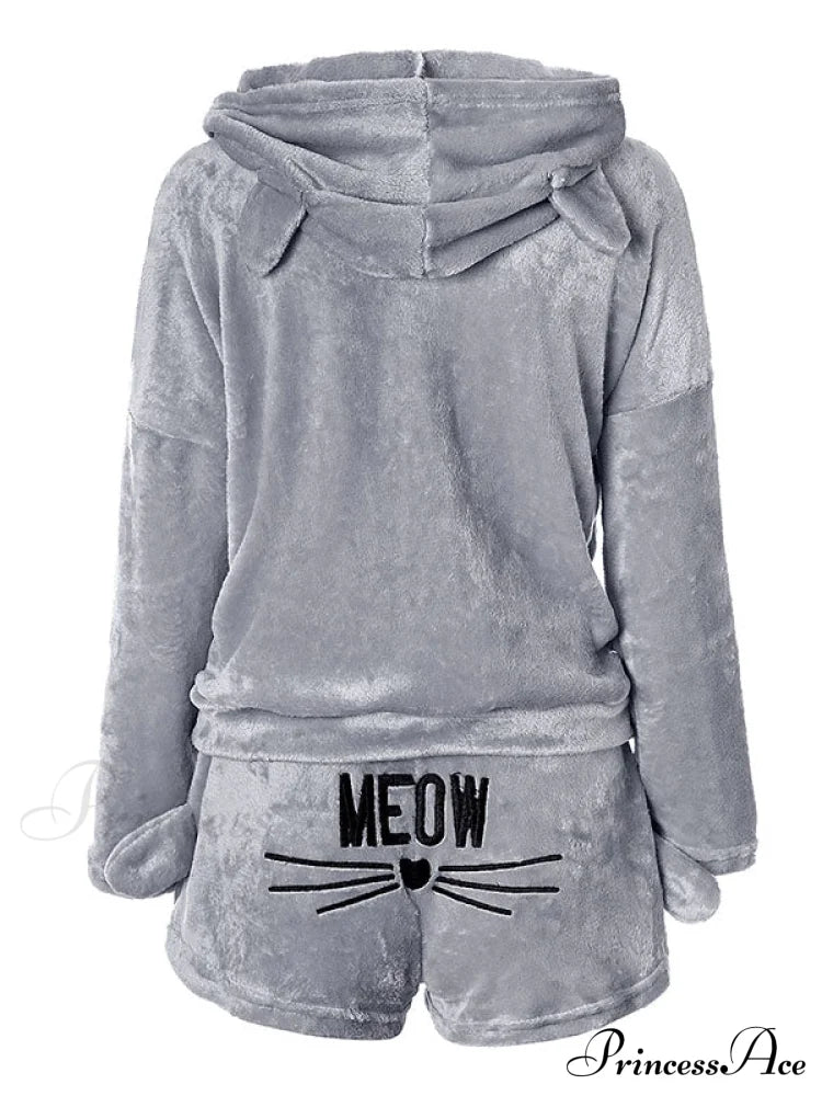 Casual Zigzag Pattern Wide Leg Classic Pants Matching Set - Black Two-Piece Outfits