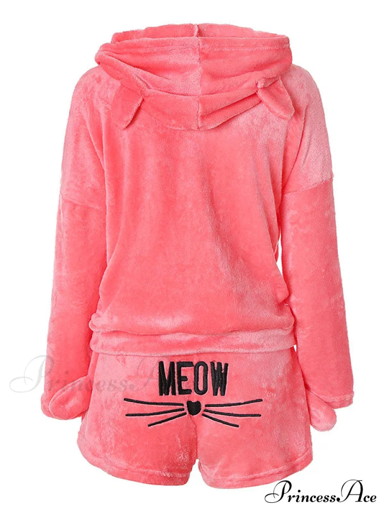 Casual Zigzag Pattern Wide Leg Classic Pants Matching Set - Black Two-Piece Outfits