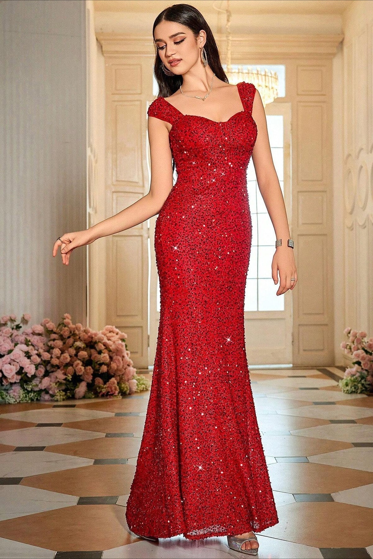 Empire Waist Slip Maxi Formal Dress