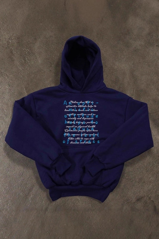 Typography Graphic Heavyweight Pullover Hoodie