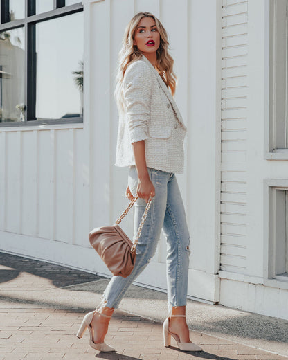 Celena Tweed Blazer with Pockets