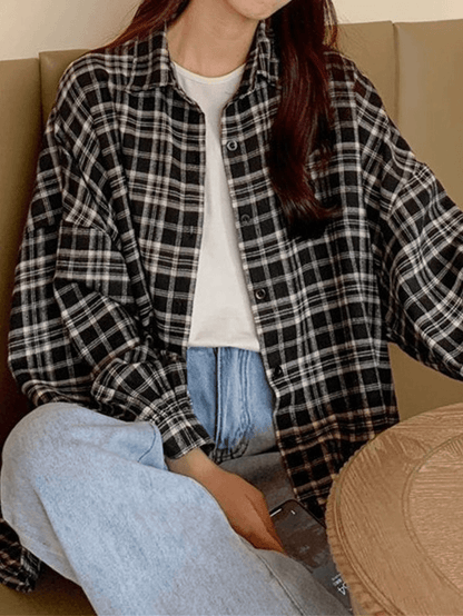 Checkered Charming Blouse