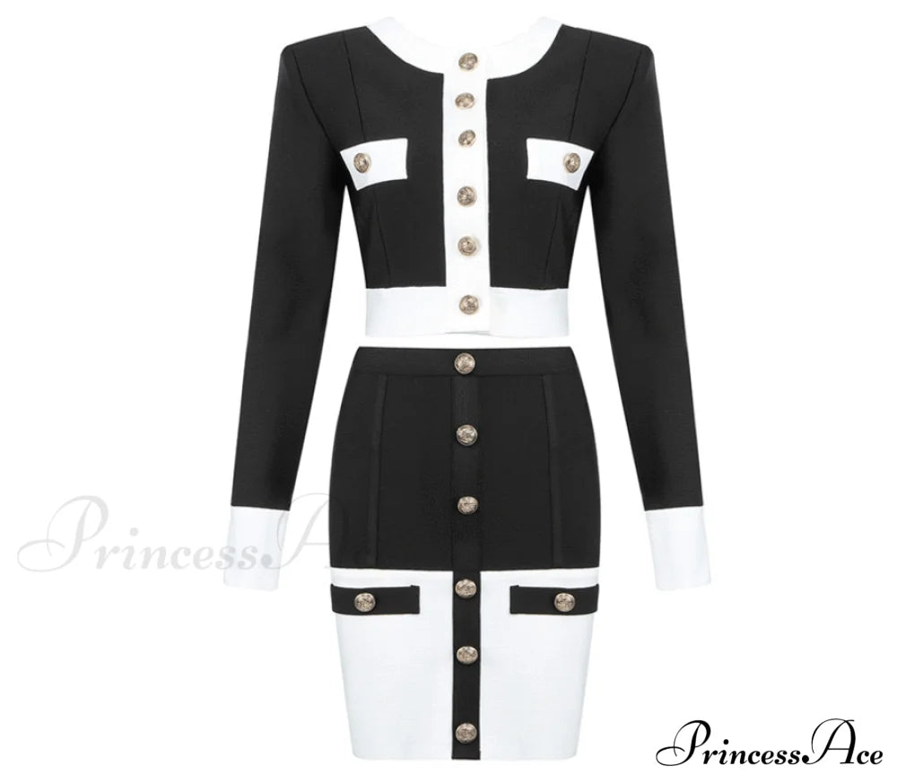 Chiara Elegant Set Black / M Dress