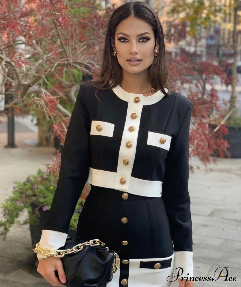 Chiara Elegant Set Black / S Dress