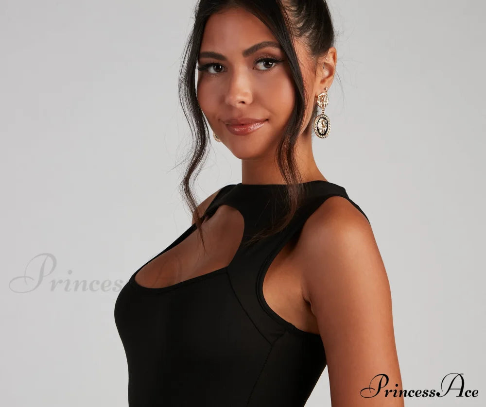 Chic Cutout Stylish Bodycon Mini Dress Club Dresses