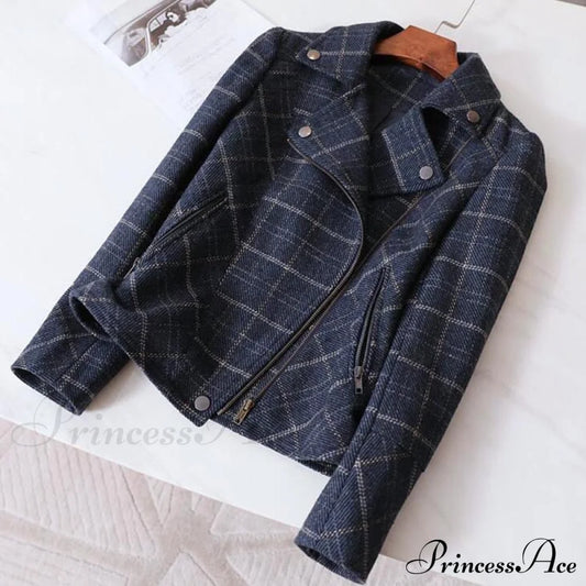 Chic Short Plaid Jackets