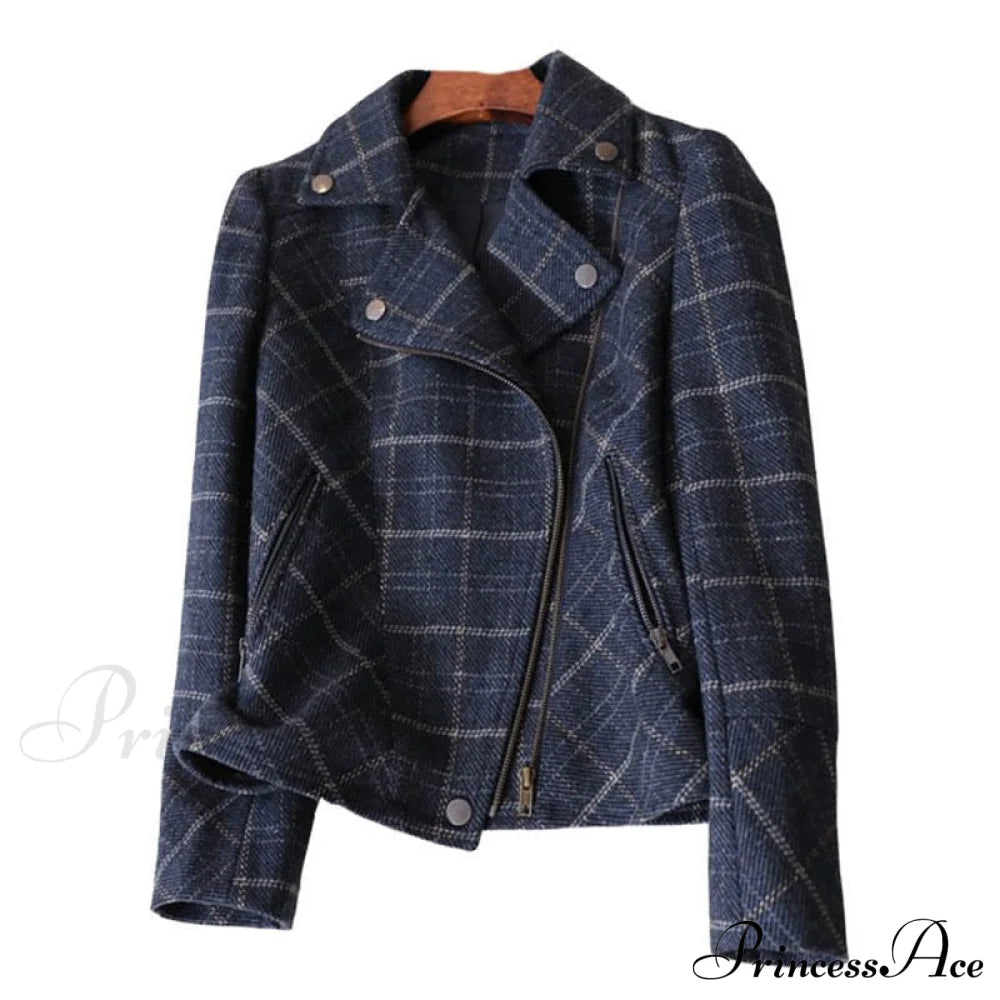 Chic Short Plaid Jackets