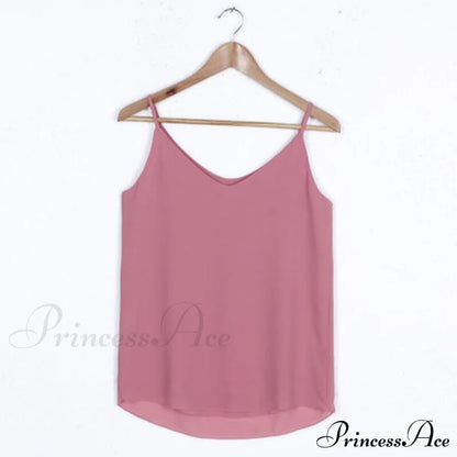 Chiffon Sleeveless Solid Camis Top