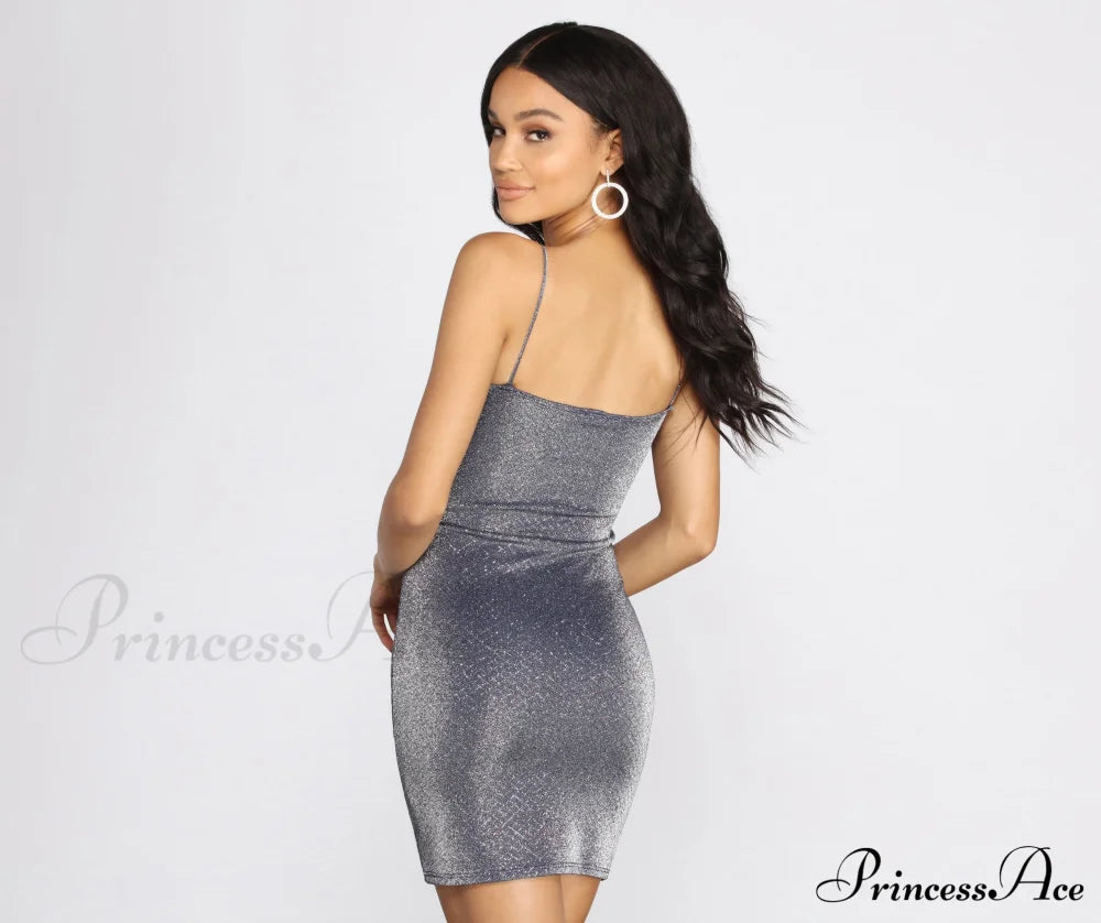 Choose To Stylish Sparkle Mini Dress Club Dresses
