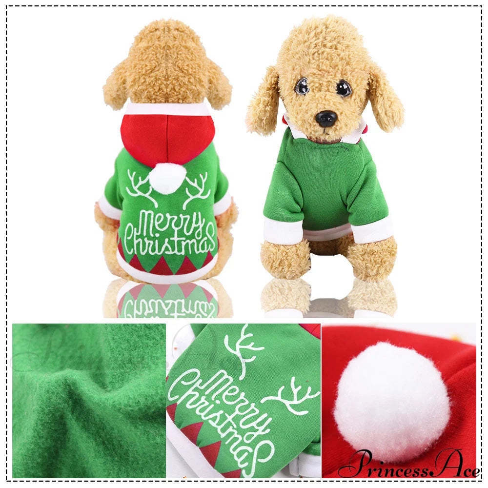 Christmas Dog’s Funny Clothes & Sweater