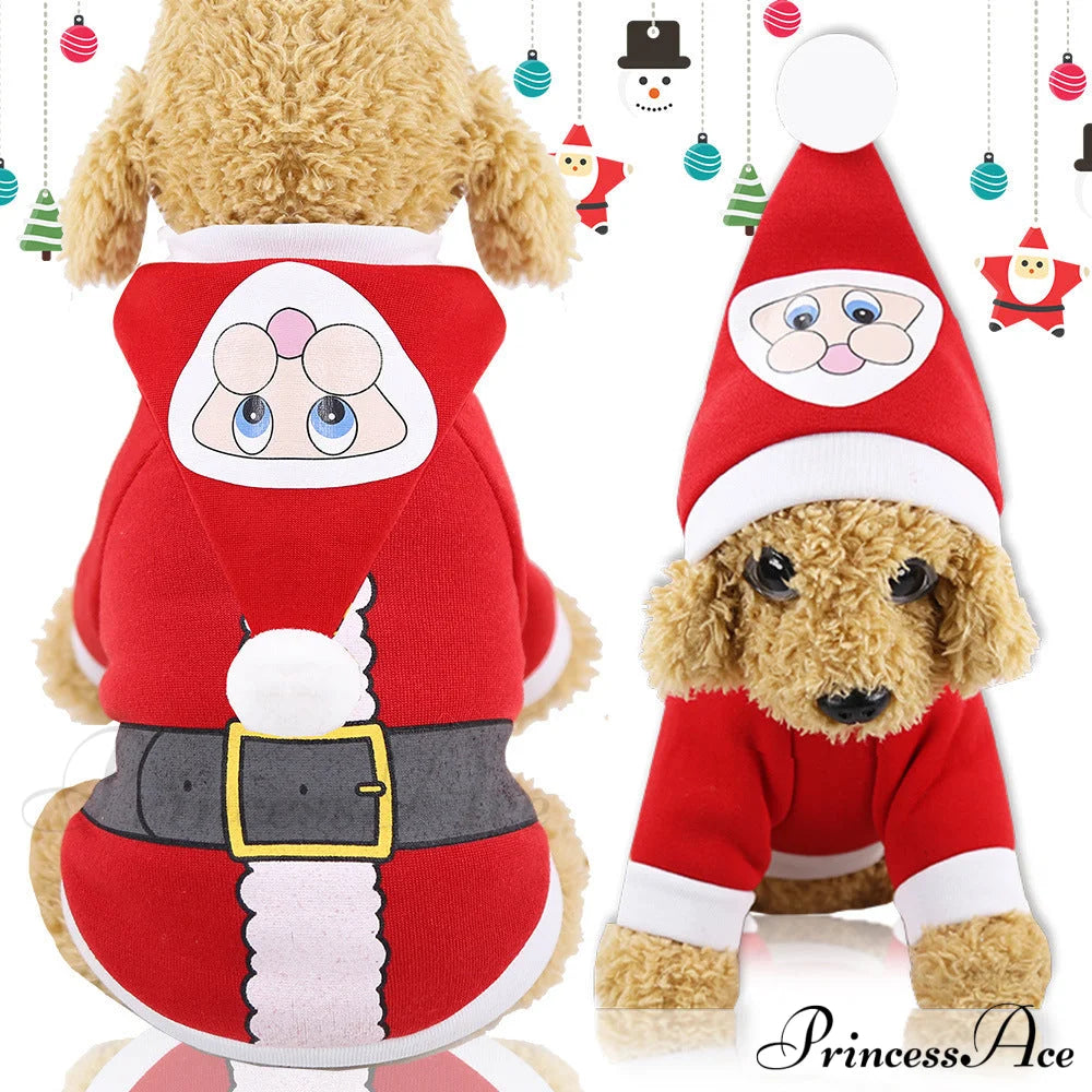 Christmas Dog’s Funny Clothes & Sweater