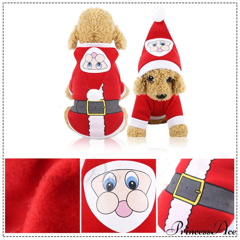 Christmas Dog’s Funny Clothes & Sweater