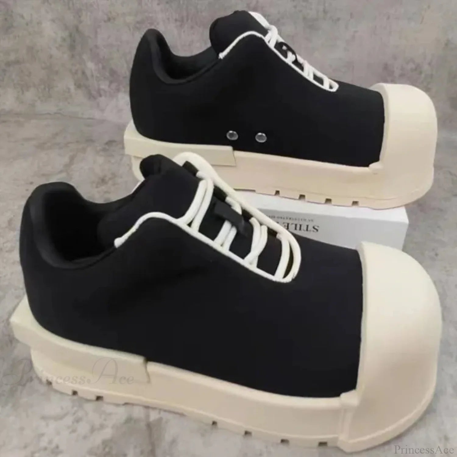 Chunky Heel Gothic Casual Sneaker black1 / 35