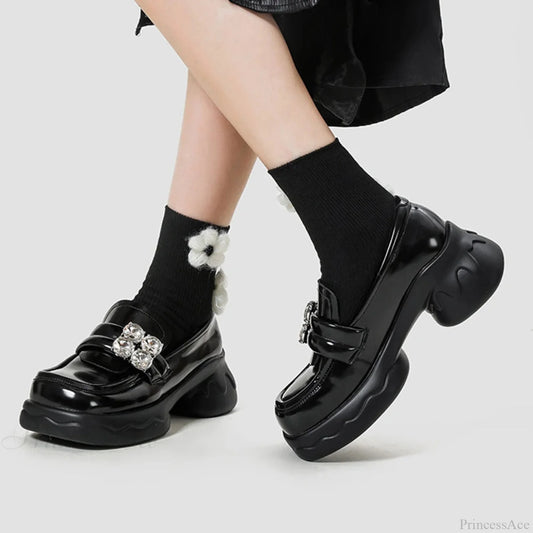 Chunky Leather Elevated Informal Sneaker