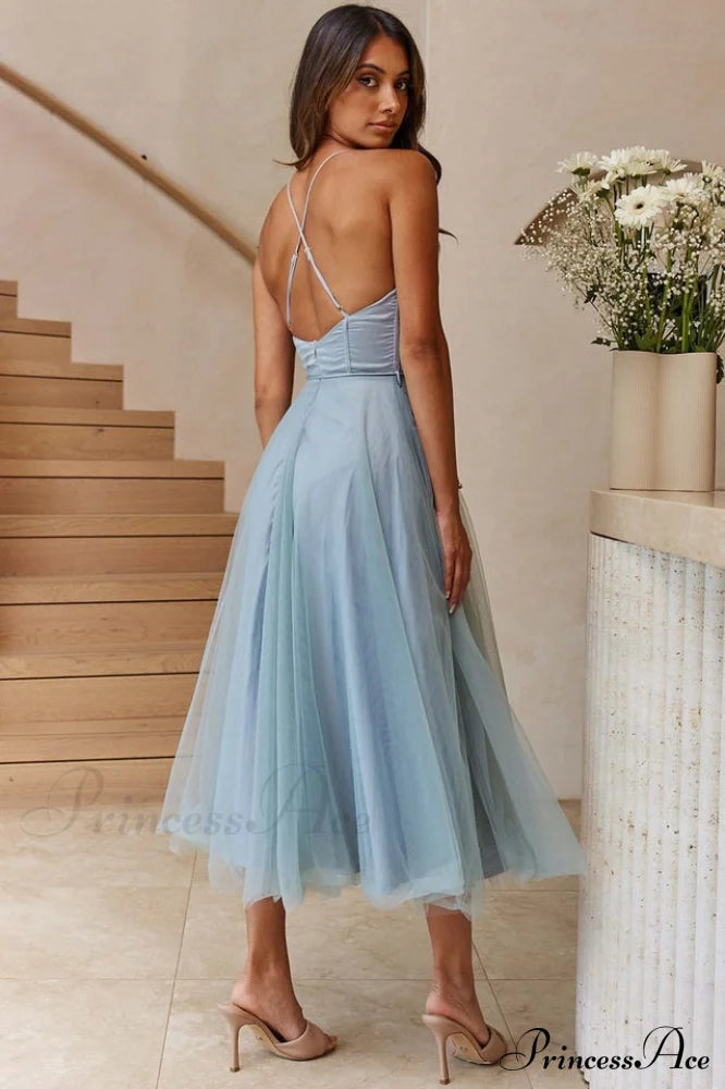 Cindy Tulle Stylish Midi Dress