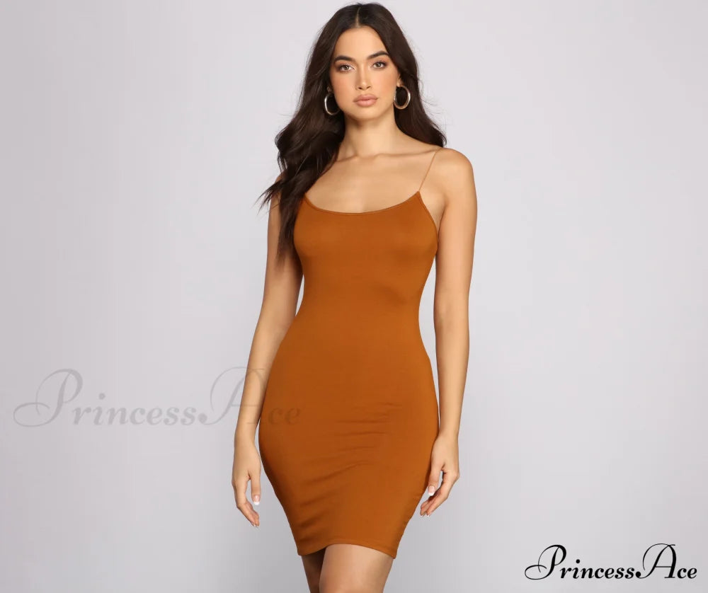 Classic Chic Scoop Neck Knit Mini Dress - Lady Occasions