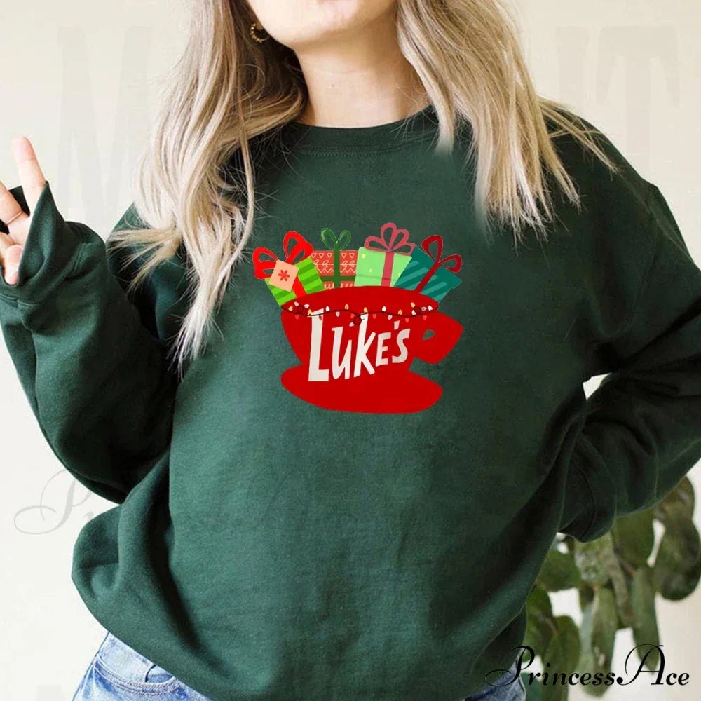 Classic Festive Vintage Show Inspired Cozy Hoodie Dark Green / S Sweatshirts & Hoodies-L