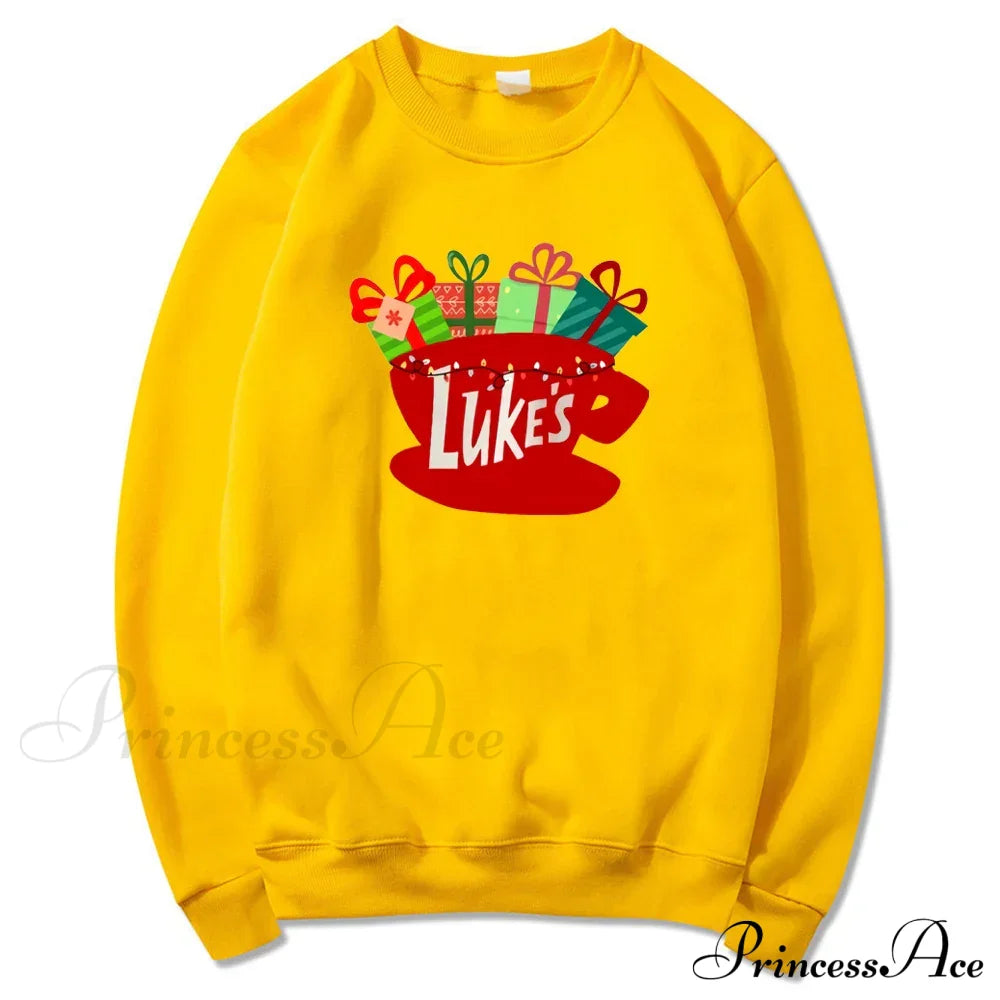 Classic Festive Vintage Show Inspired Cozy Hoodie Yellow / S Sweatshirts & Hoodies-L