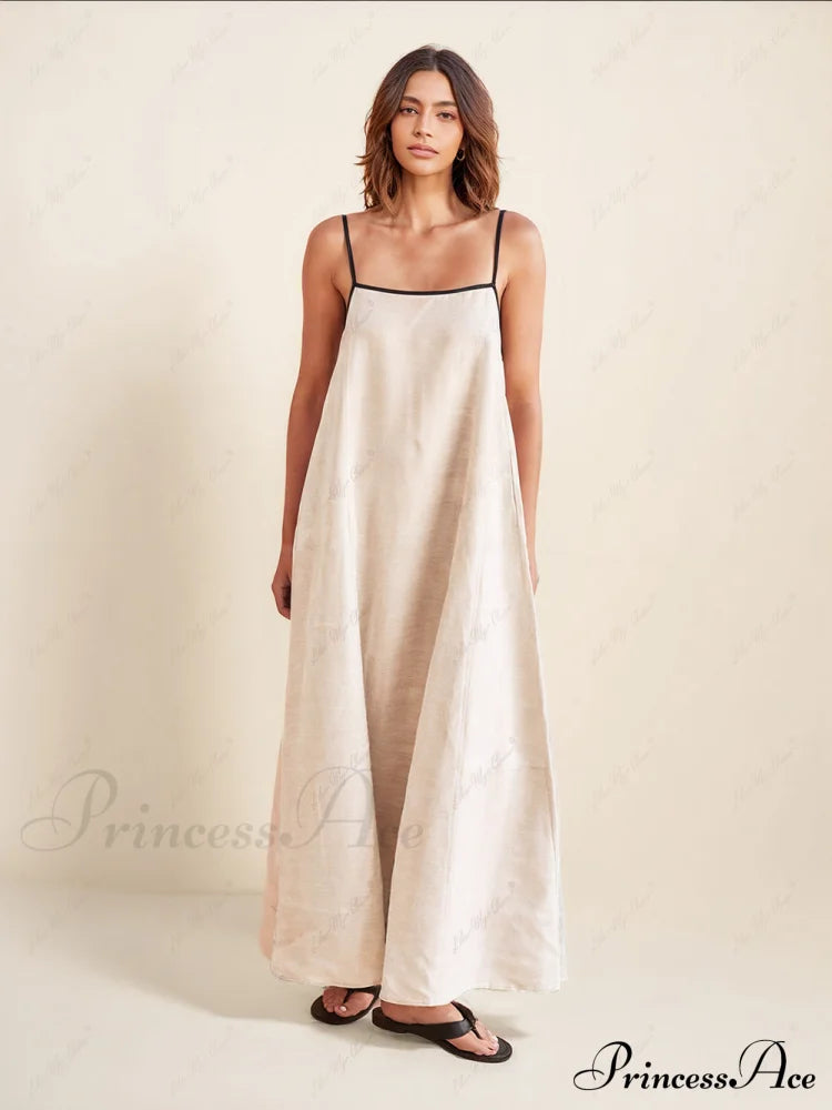 Classic Style Stylish Contrasting Suspender Dress Dresses