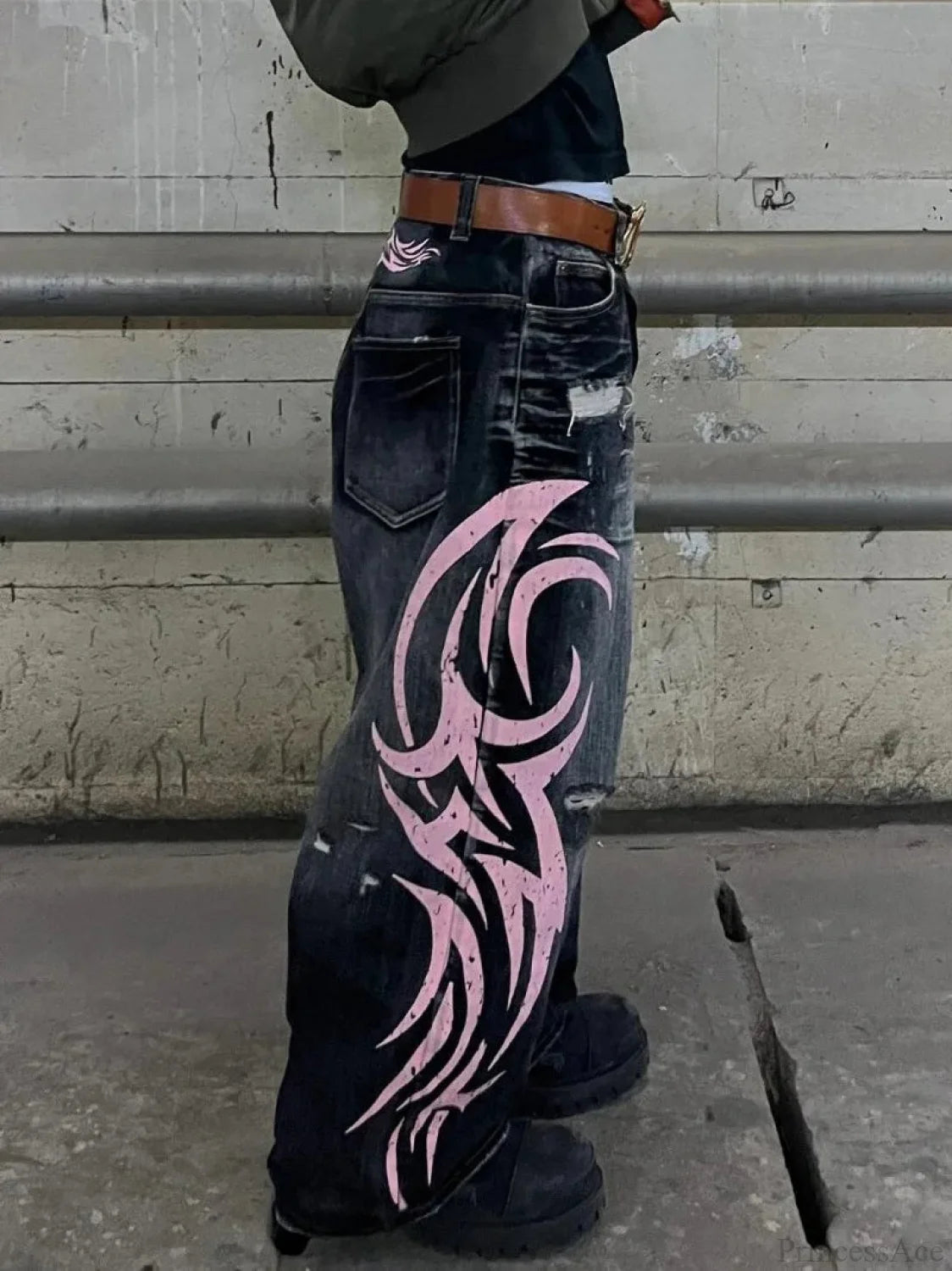 Clean Blade Print Gothic Trouser