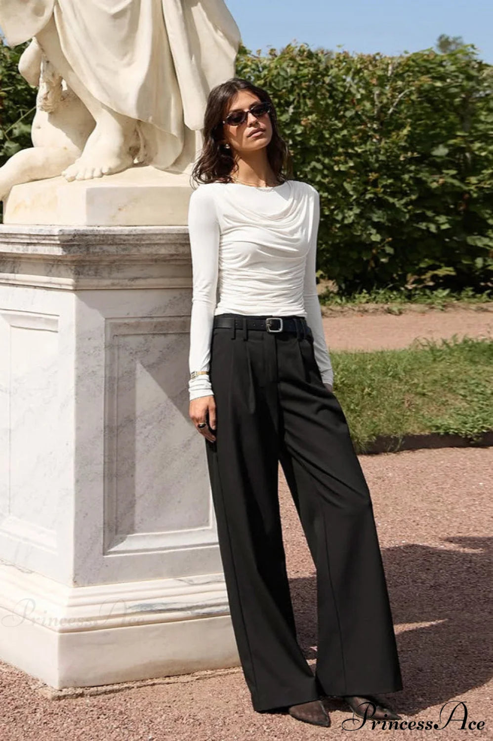 Clean White Modal Long Sleeve Tee
