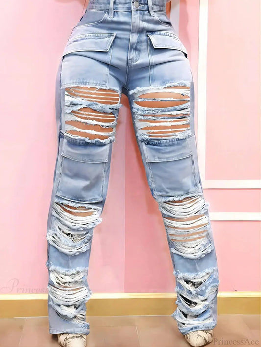 Cleansed Medieval Flap Pocket Trouser Blue / XS