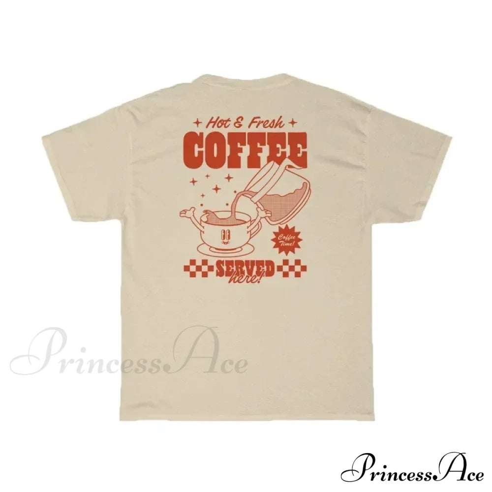 Coffee Lover Shirt Charming Unisex Loose Graphic Tees