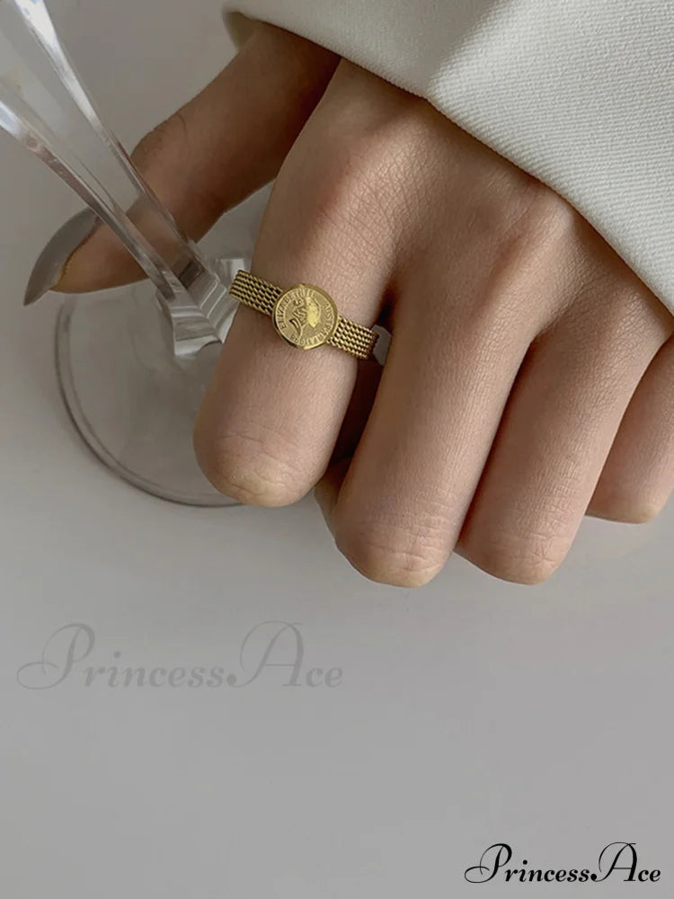 Coin Charming Decor Ring Rings