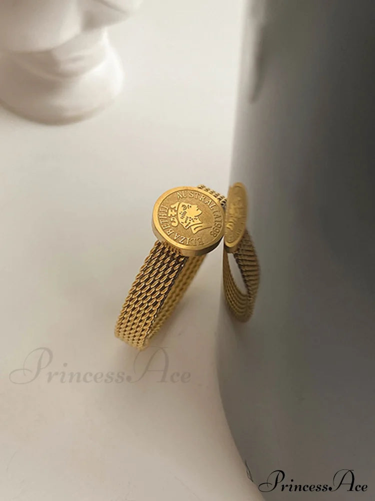 Coin Charming Decor Ring Rings