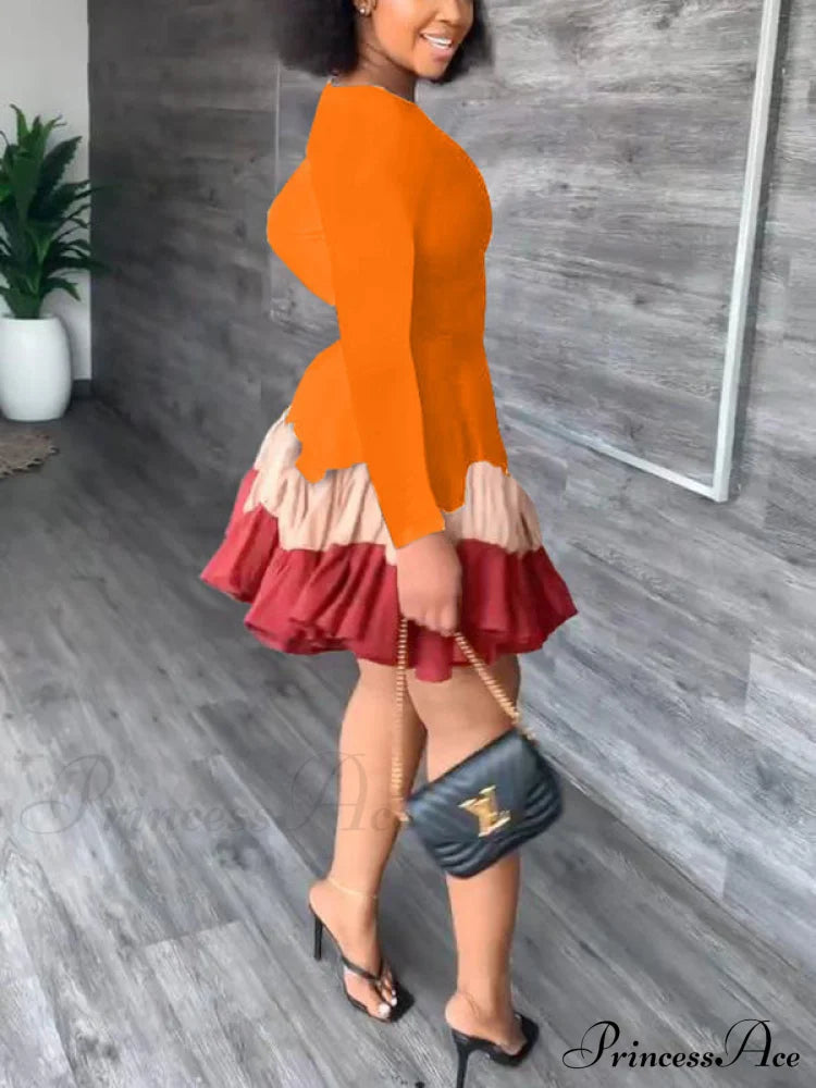 Color Block Reversible Trendy Knitted Boot Cuffs Dresses