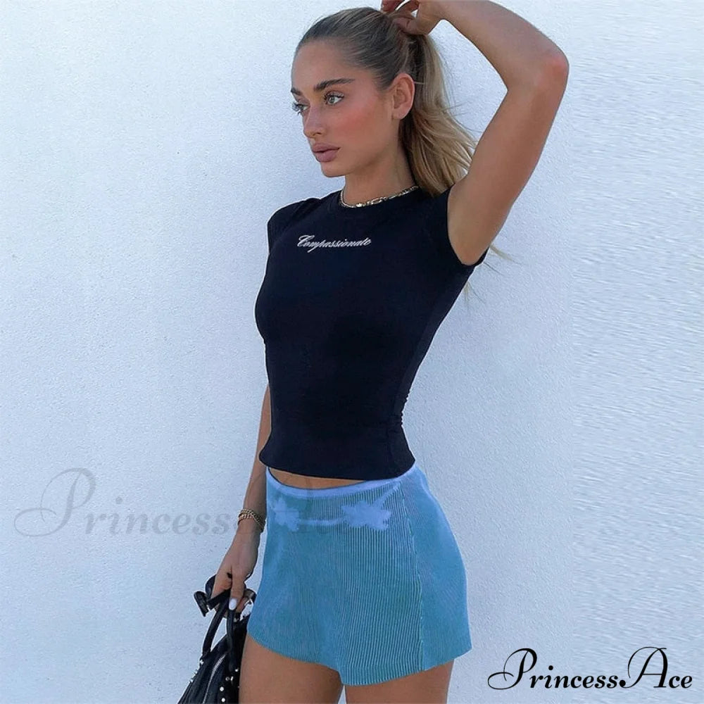 Compassionate Short-Sleeve Stylish Black Tee