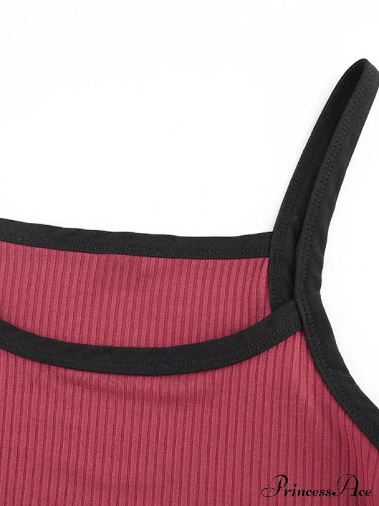 Contrast Trim Graceful Pullover Sweater Tank Tops&Camis