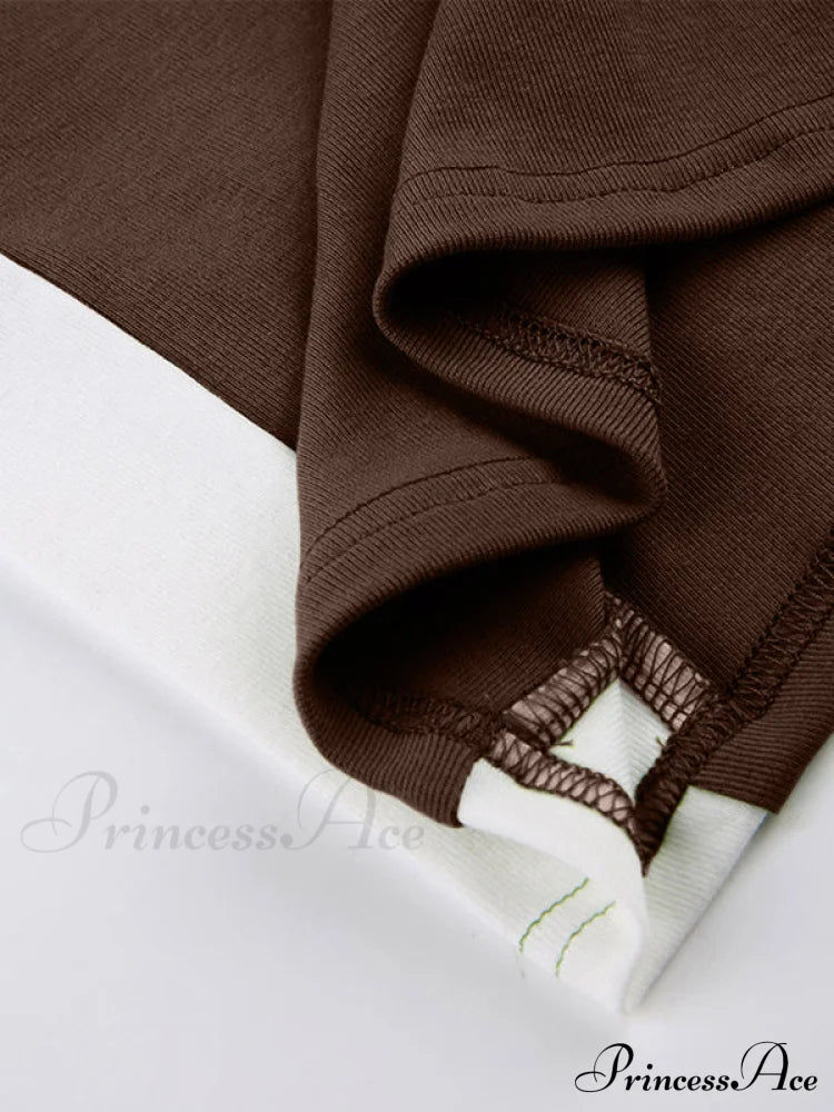 Contrast Trim Rib-Knit Trendy Crop Cami Top Tank Tops&Camis