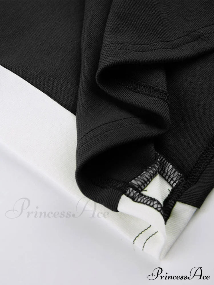 Contrast Trim Rib-Knit Trendy Crop Cami Top Tank Tops&Camis