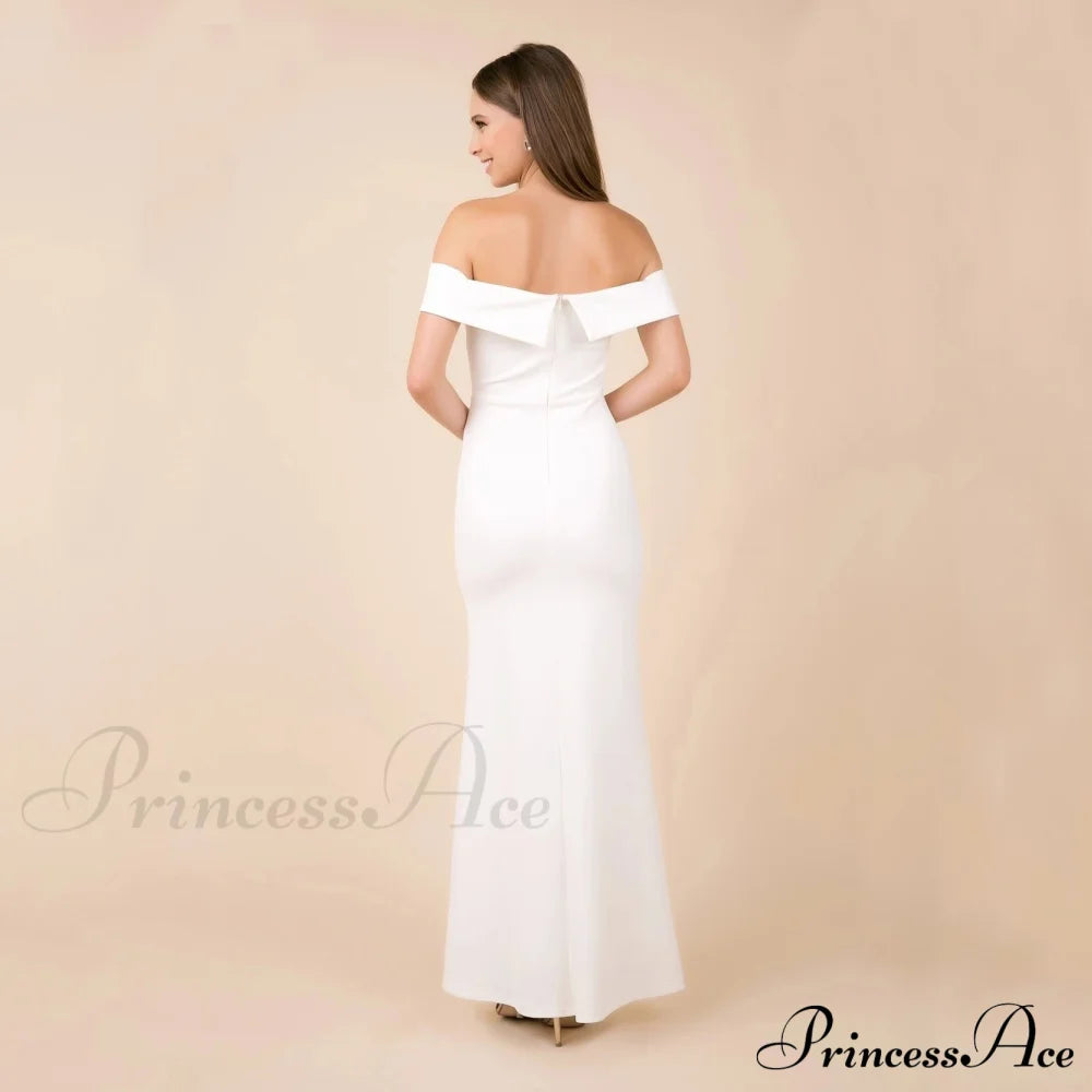 Coralie Off Shoulder Charming Front Slit Dress S.o. Long Dresses