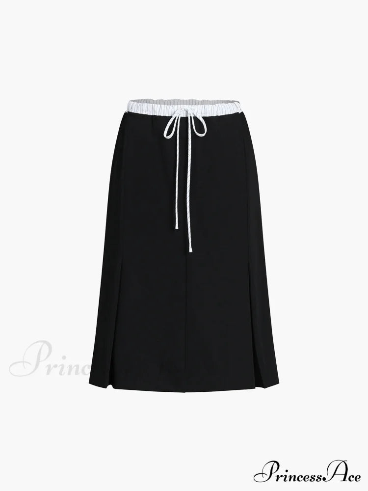 Cotton-Blend Charming Jersey Skirt Skirts