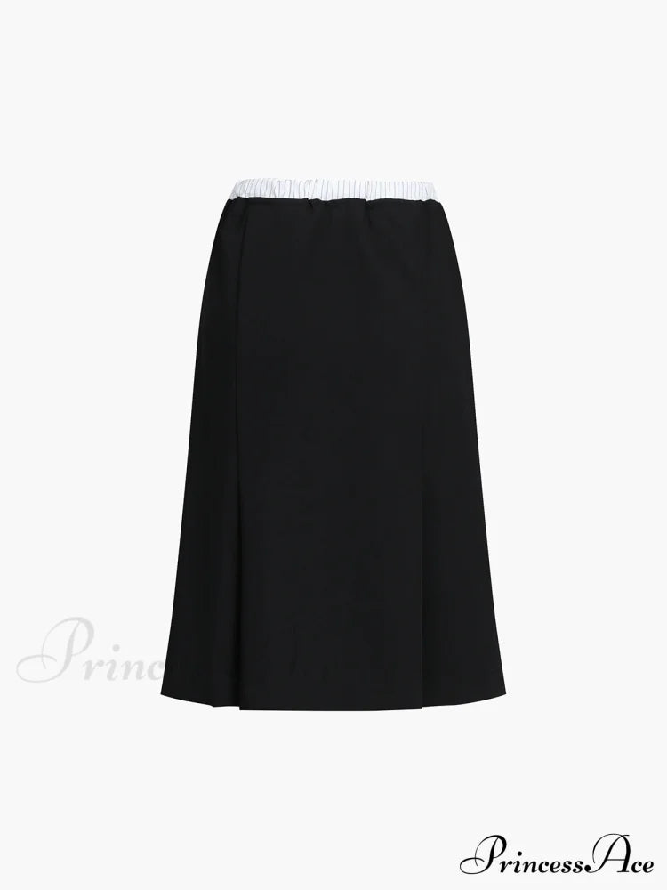 Cotton-Blend Charming Jersey Skirt Skirts