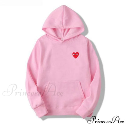 Cotton Heart-Eye Printed Fall/Winter Casual Hoodies B / S Sweatshirts & Hoodies-L