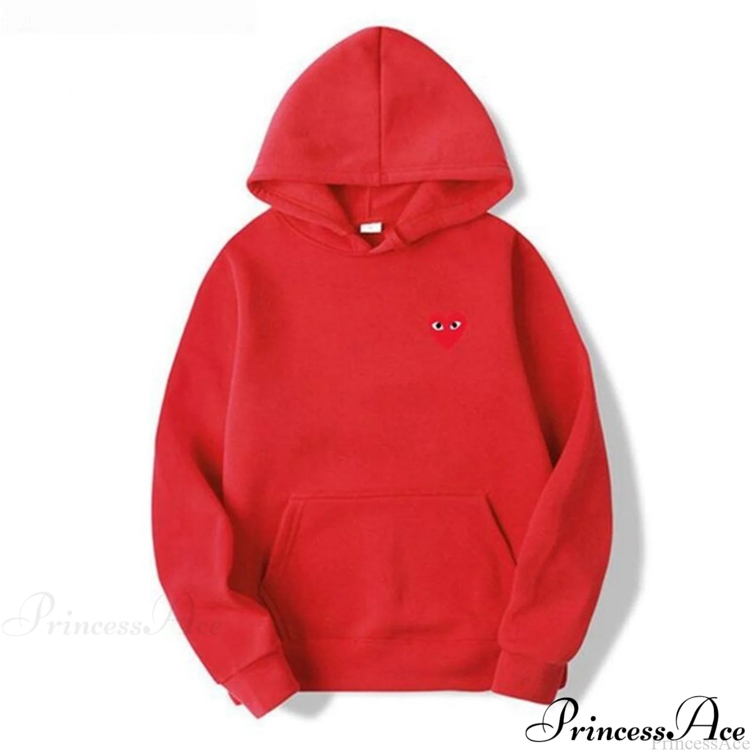 Cotton Heart-Eye Printed Fall/Winter Casual Hoodies G / S Sweatshirts & Hoodies-L